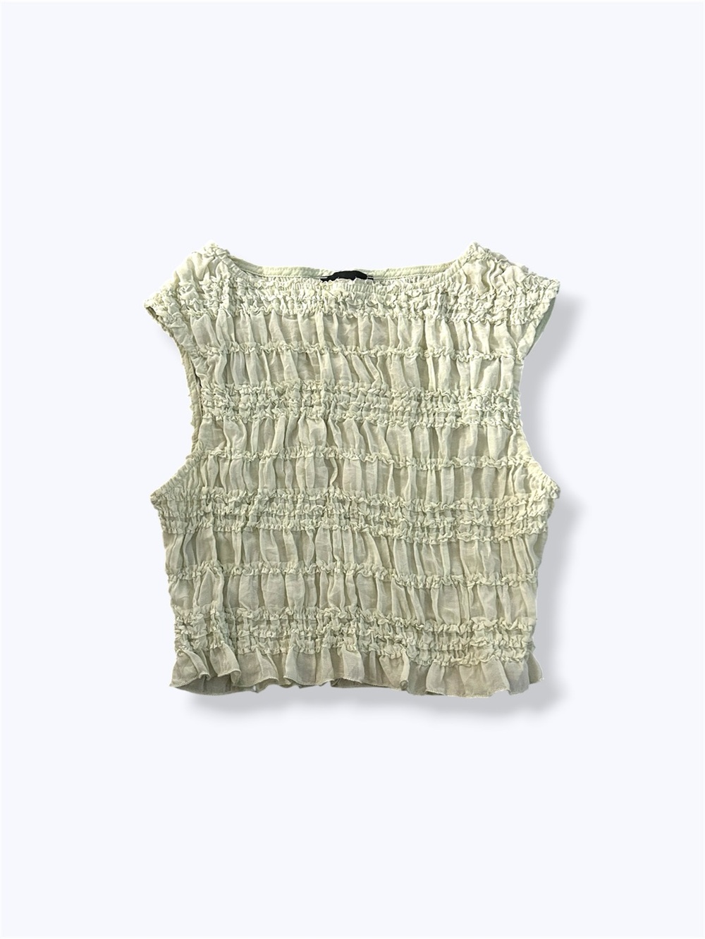 Cider Sheer Shirred Top